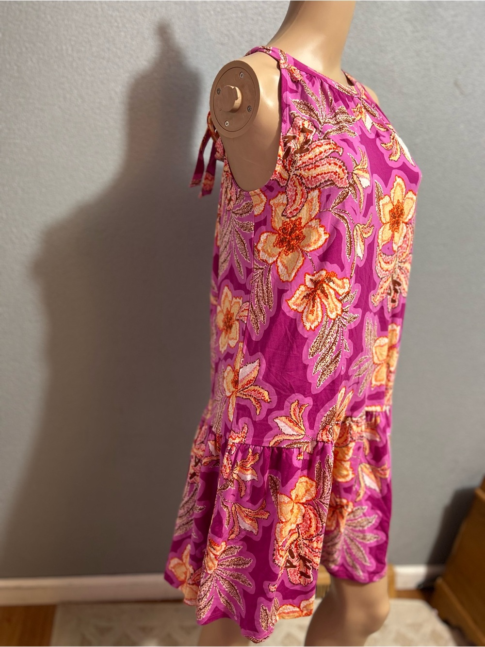 NWOT Loft Mosiac mini halter swing dress size medium - Picture 5 of 11